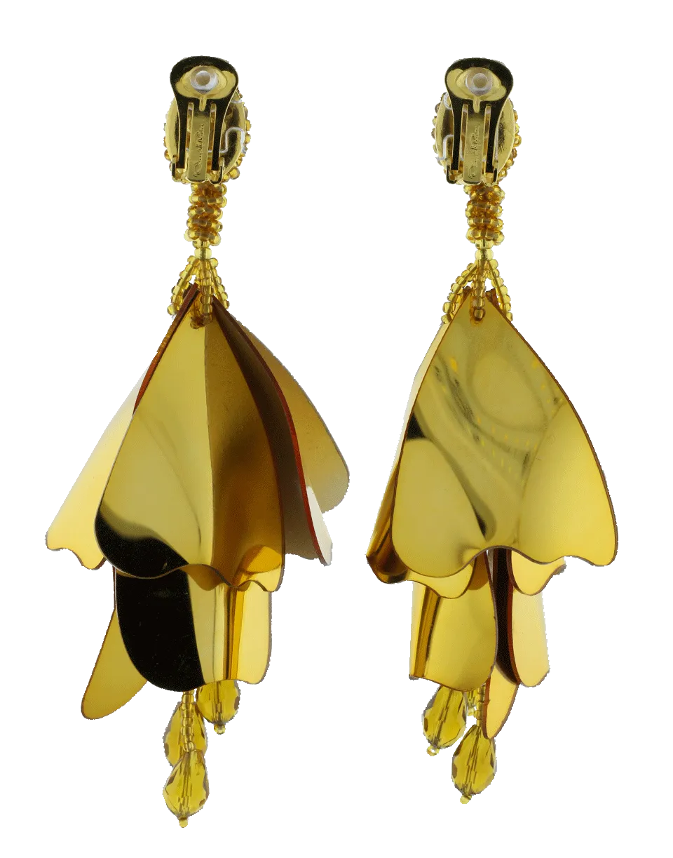 Large Impatiens Flower Earrings