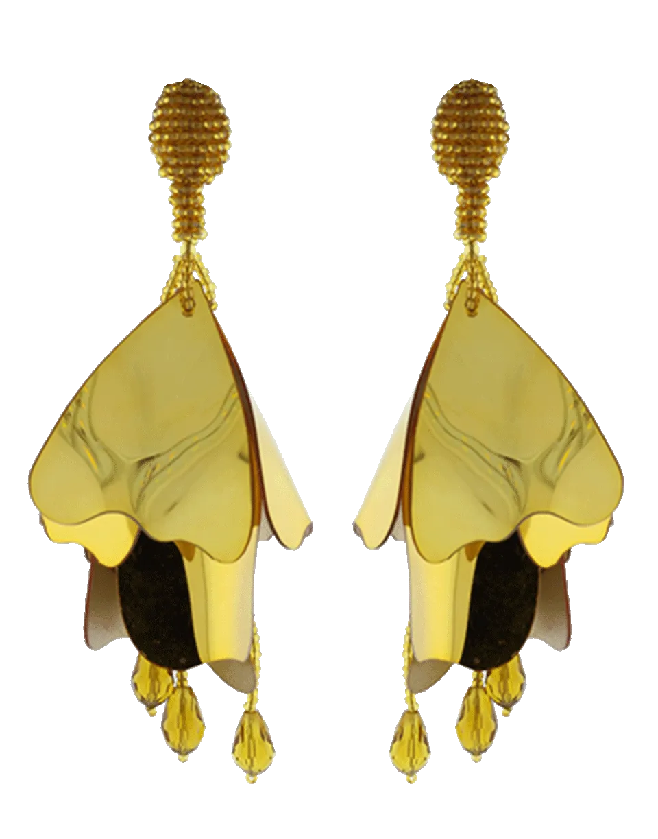 Large Impatiens Flower Earrings