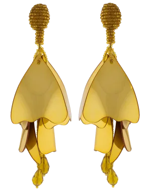 Large Impatiens Flower Earrings