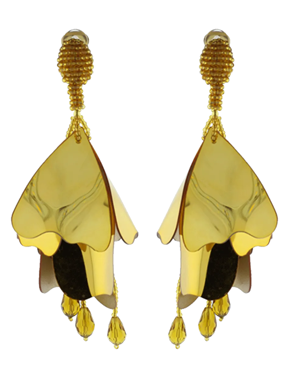 Large Impatiens Flower Earrings