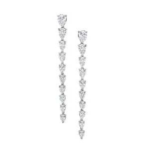 LARGE PEAR DIAMOND DROP EARRINGS Anita Ko
