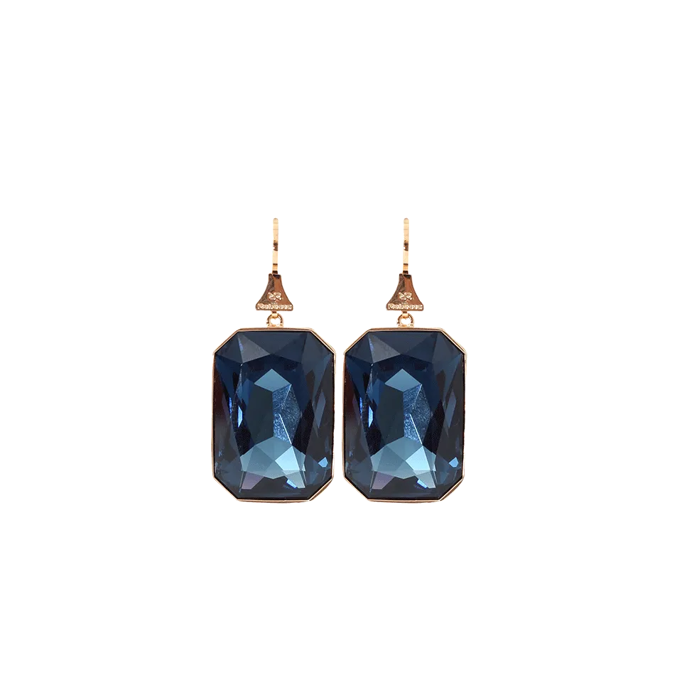 Large Rectangle Stone Earrings
