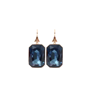 Large Rectangle Stone Earrings