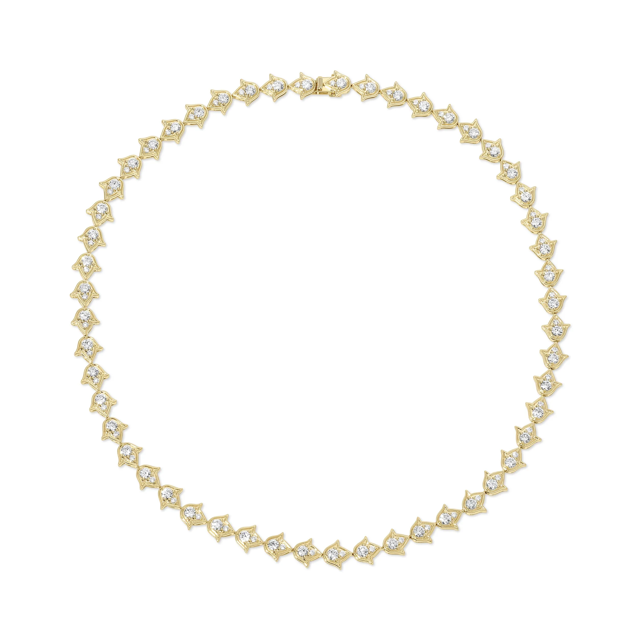 LARGE TULIP DIAMOND CHOKER Anita Ko