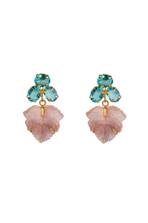 Leaf Drop Cluster Earings
