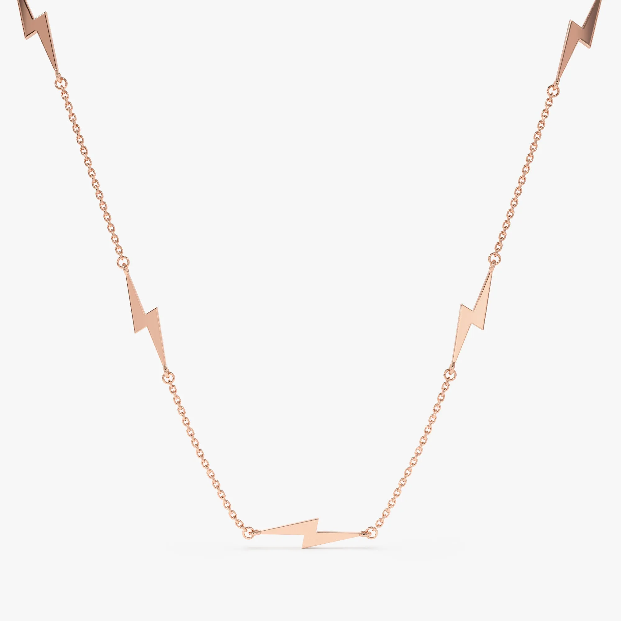 Lightning Bolt Station Necklace, Briella SARAHELISE