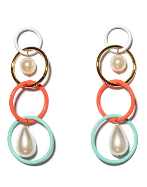 Linear Teardrop Earrings