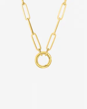Long Clique Chain Necklace Ring Concierge