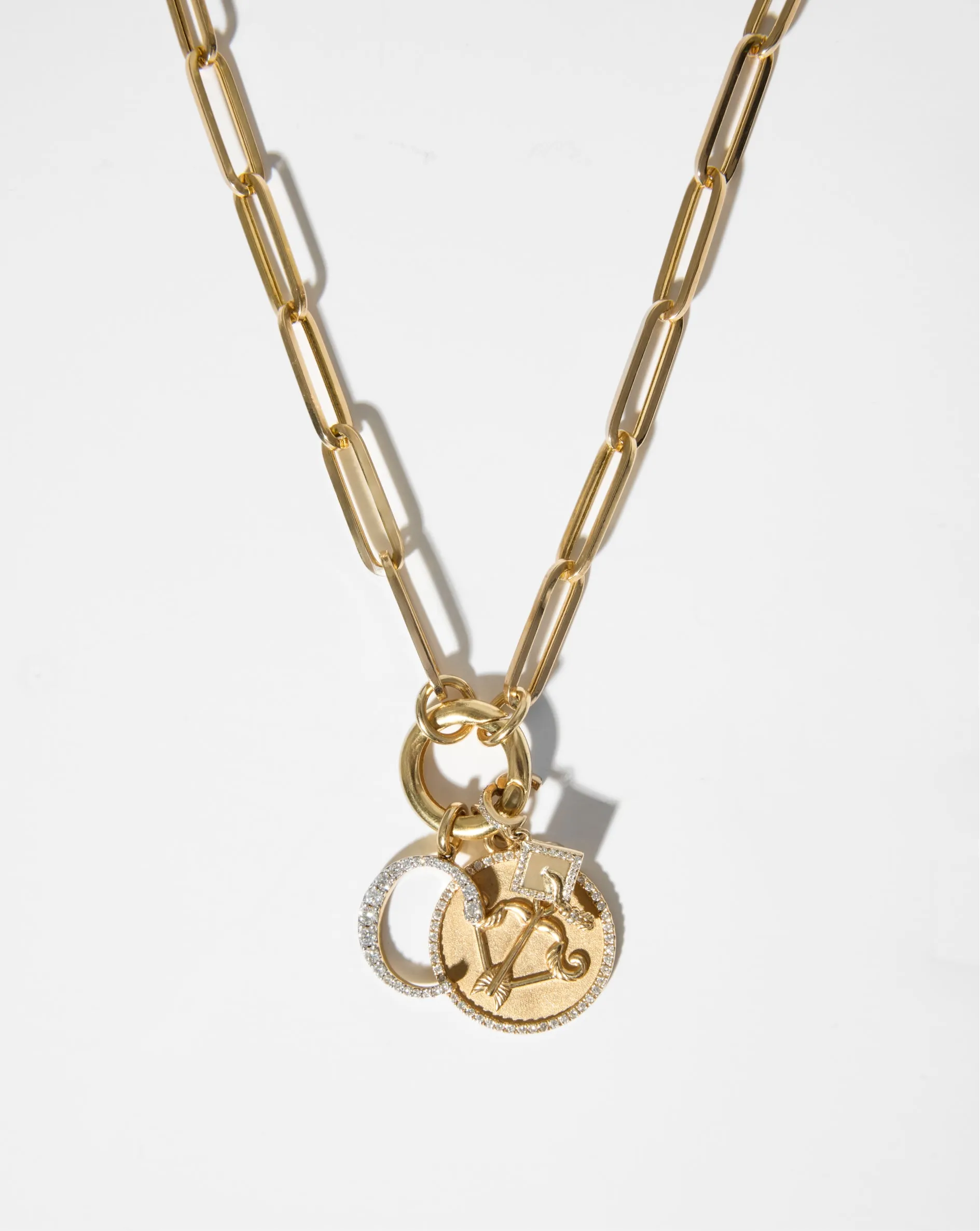 Long Clique Chain Necklace Ring Concierge
