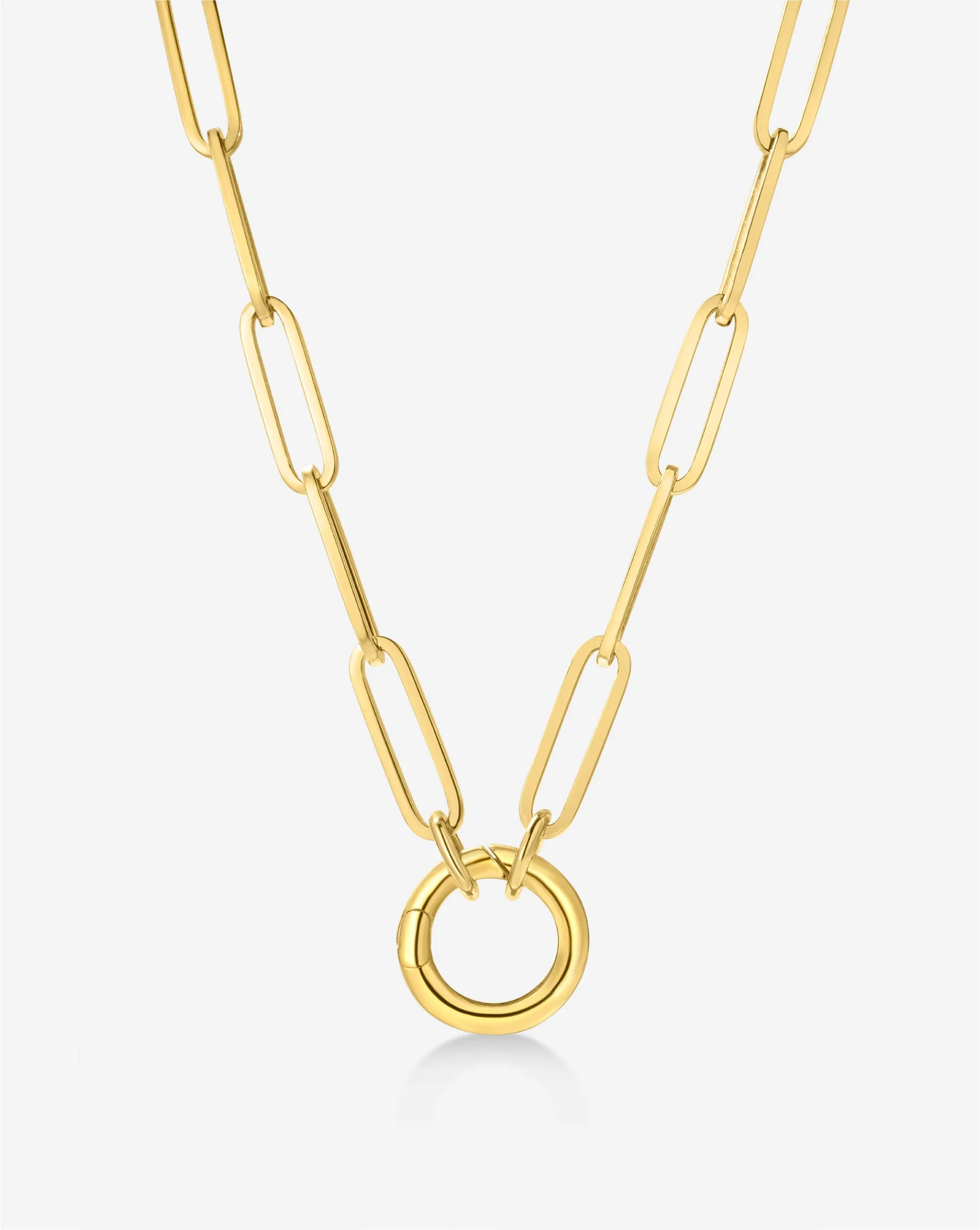 Long Clique Chain Necklace Ring Concierge