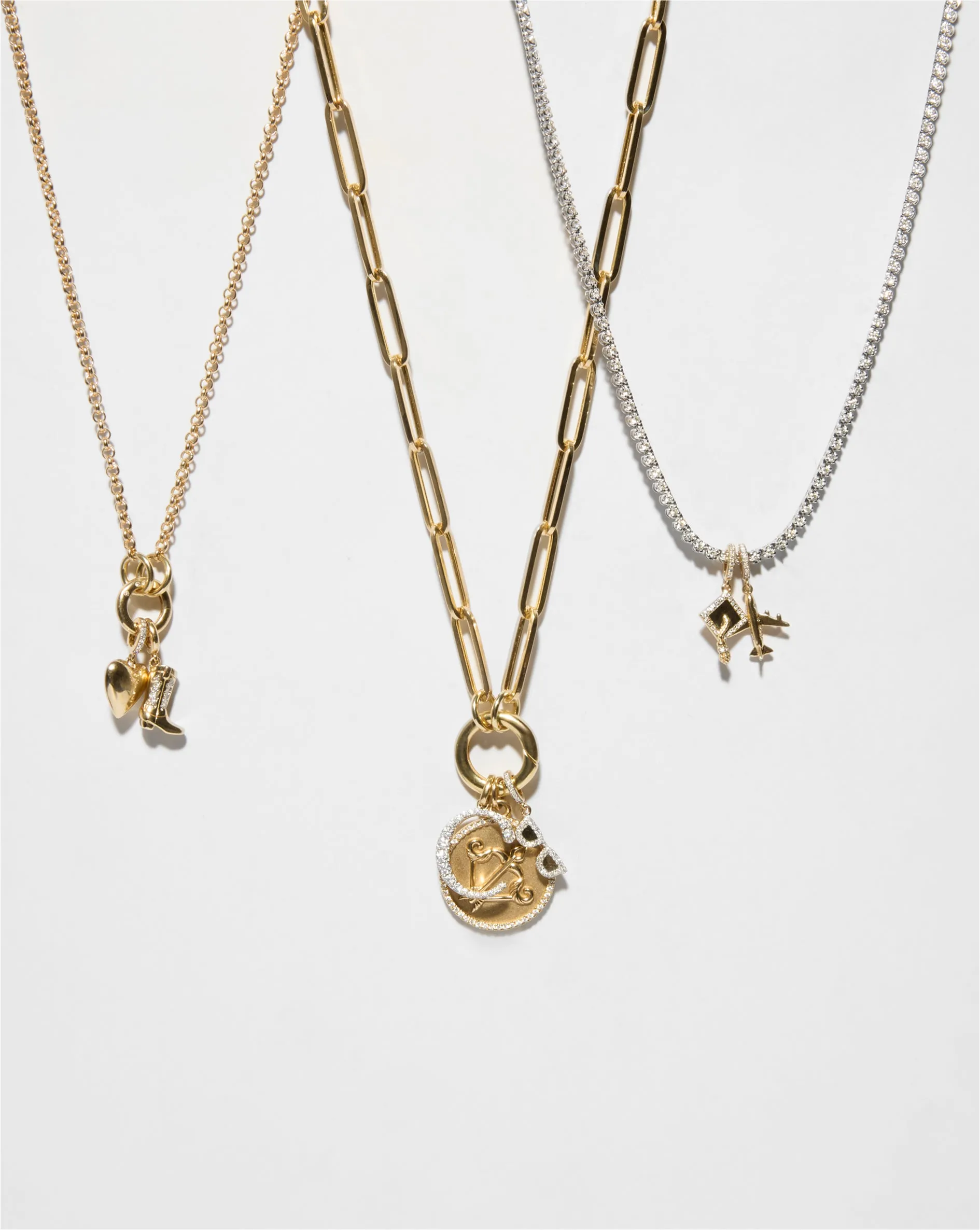 Long Clique Chain Necklace Ring Concierge