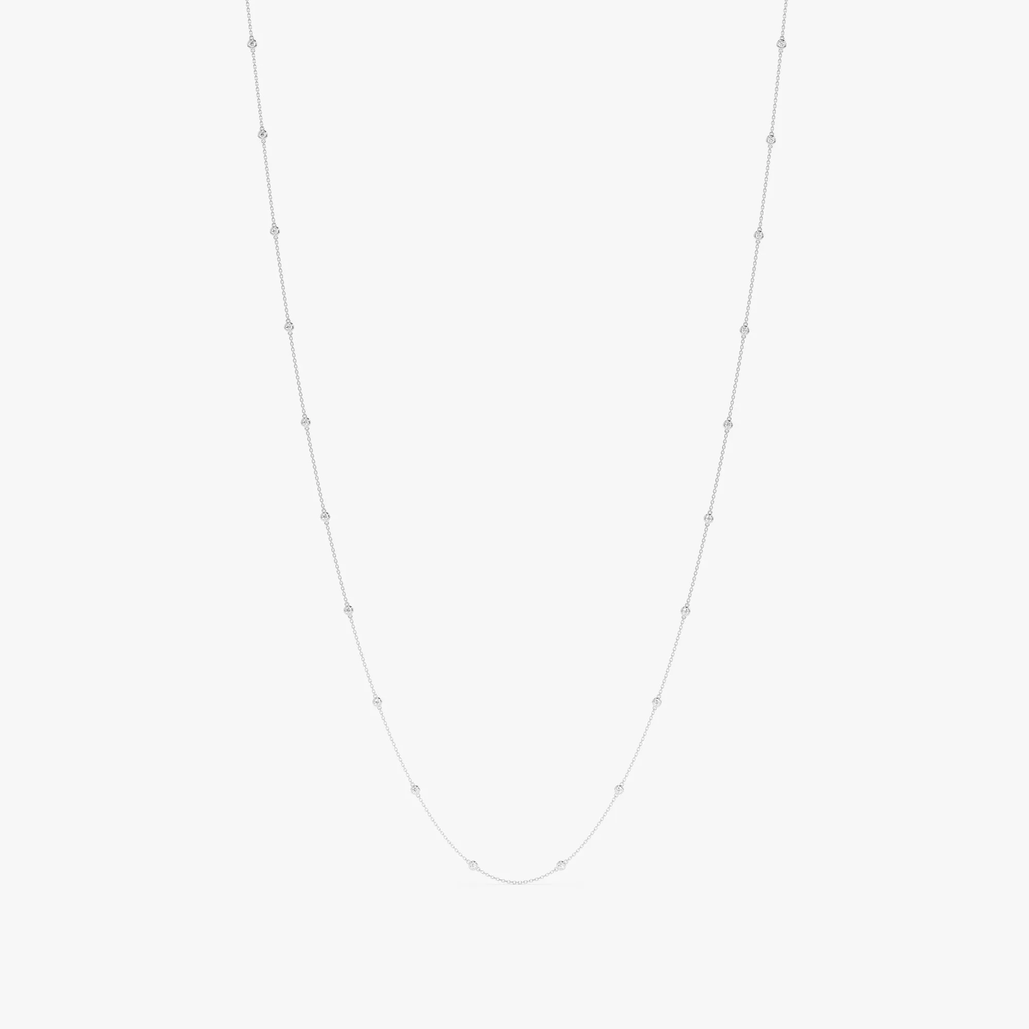 Long Diamond By The Yard Necklace, Acacia SARAHELISE