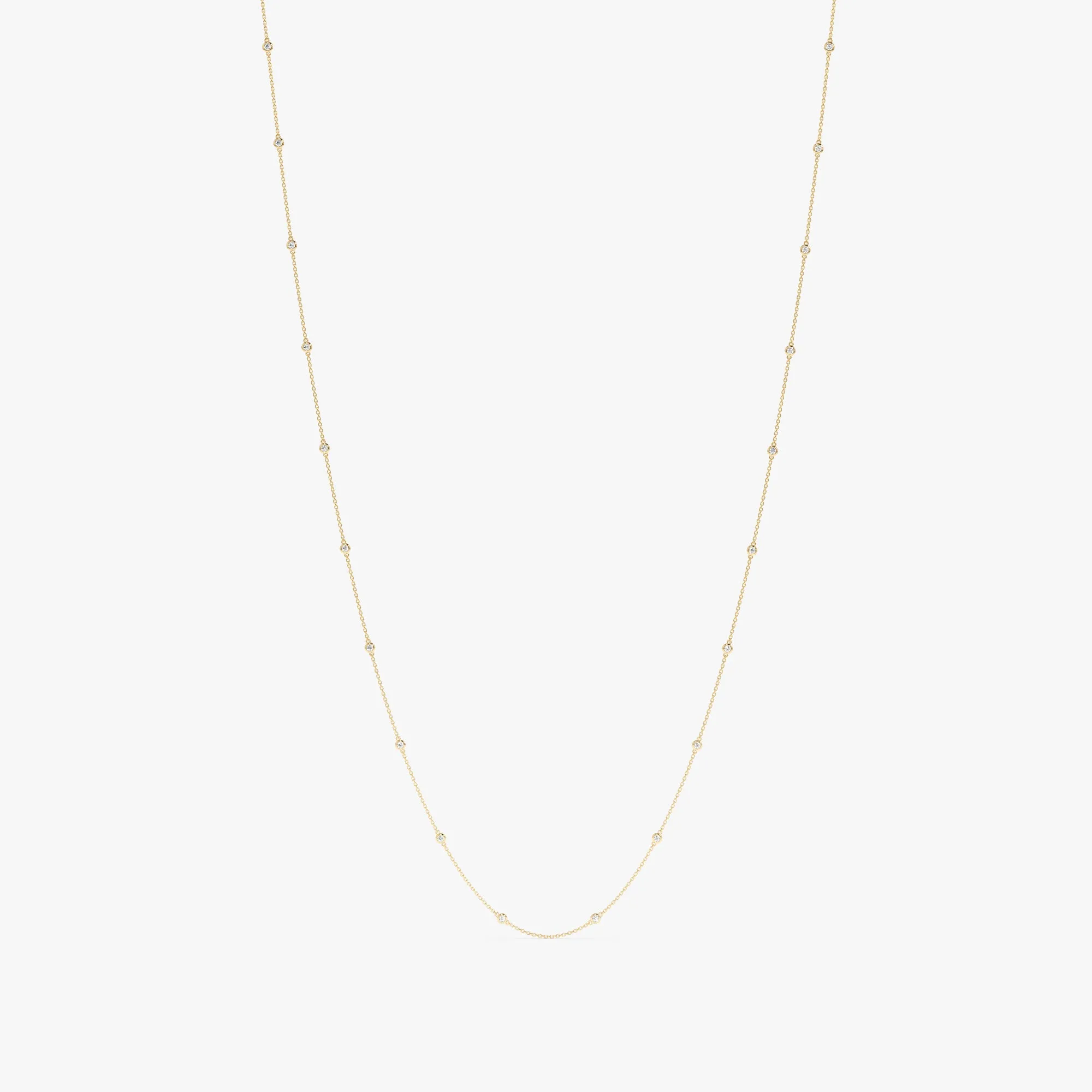 Long Diamond By The Yard Necklace, Acacia SARAHELISE