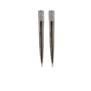 Long Pave Spike Earrings