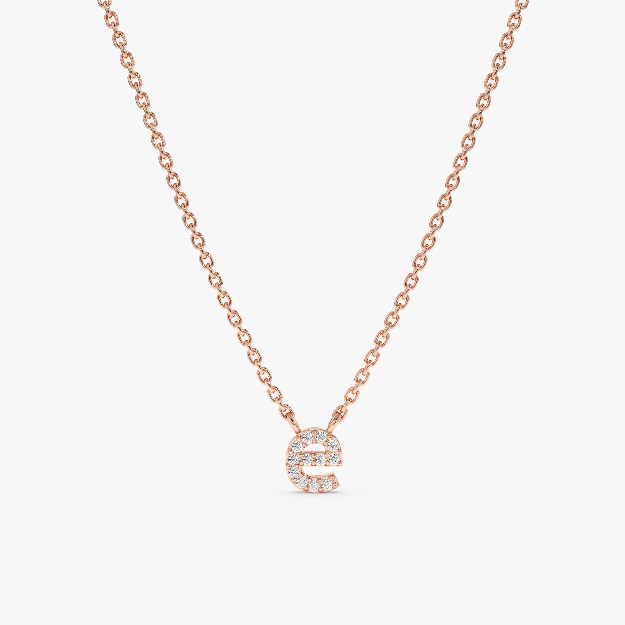 Lowercase Diamond Initial Necklace, Mavis SARAHELISE