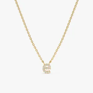 Lowercase Diamond Initial Necklace, Mavis SARAHELISE