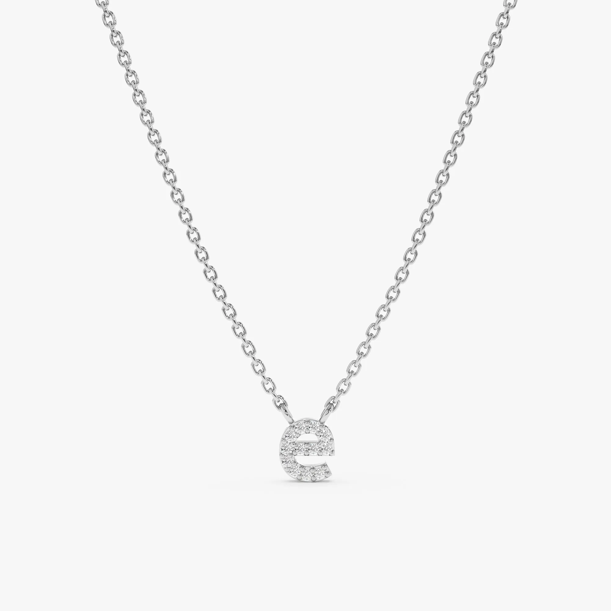 Lowercase Diamond Initial Necklace, Mavis SARAHELISE