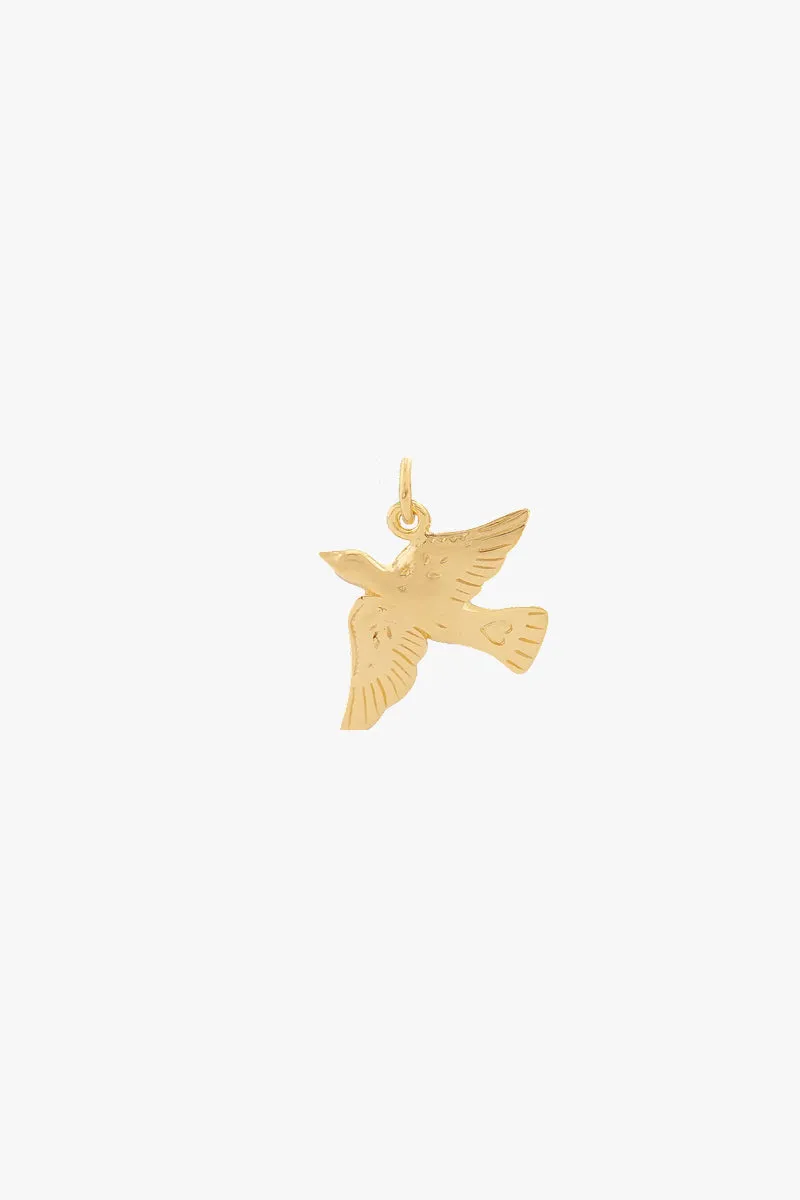 Lucky Swallow Necklace Gold Plated Wildthings Collectables