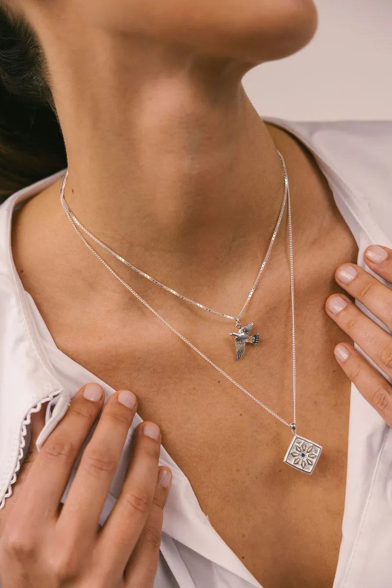 Lucky Swallow Necklace Silver Wildthings Collectables