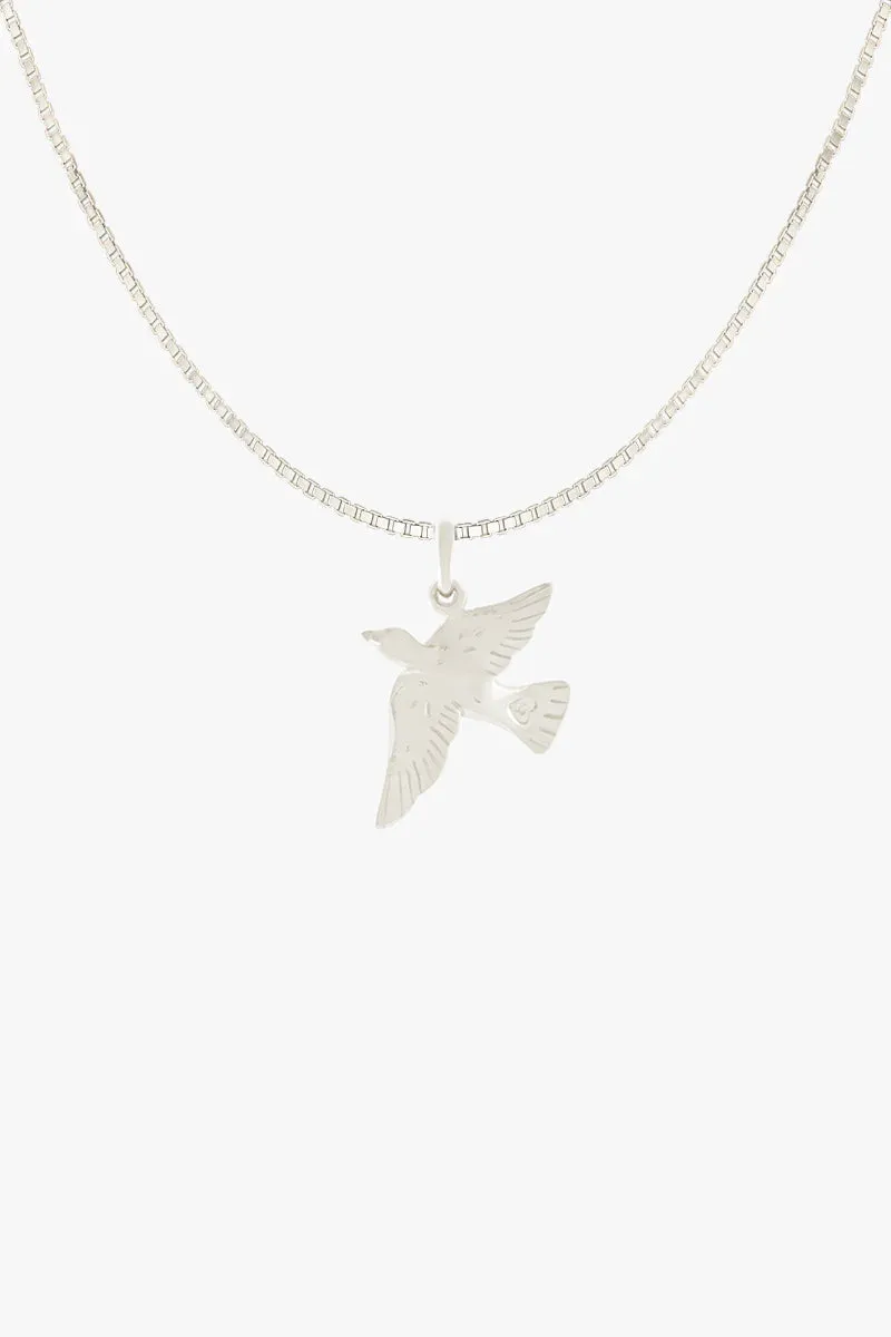 Lucky Swallow Necklace Silver Wildthings Collectables