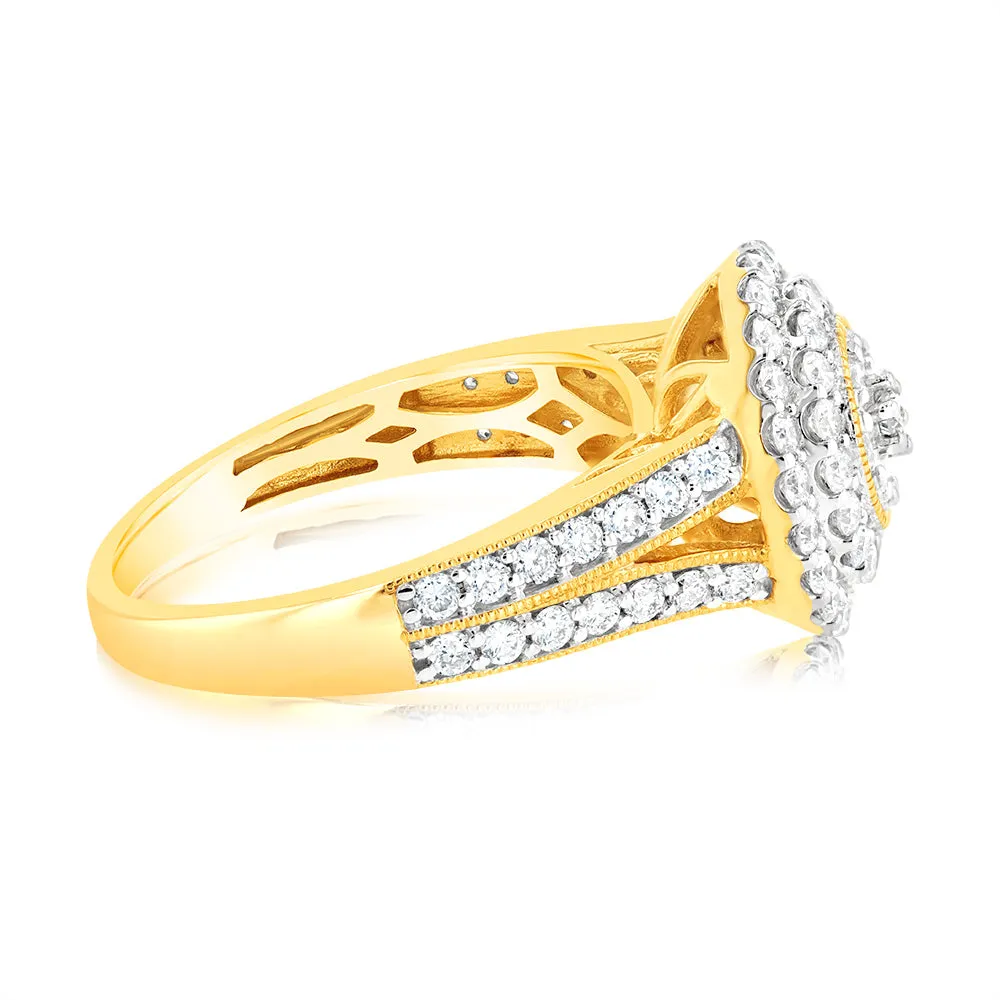 Luminesce Lab Grown 1 Carat Diamond Ring in 9ct Yellow Gold Shiels