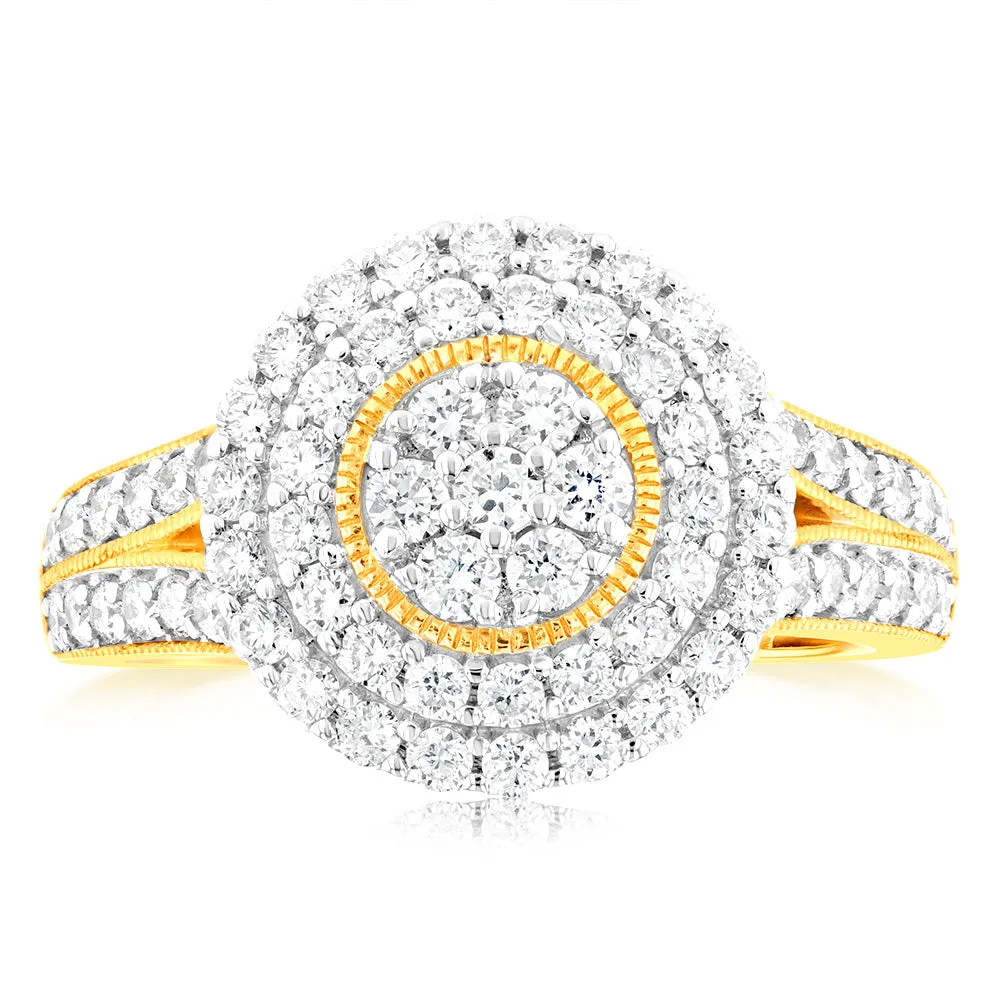 Luminesce Lab Grown 1 Carat Diamond Ring in 9ct Yellow Gold Shiels