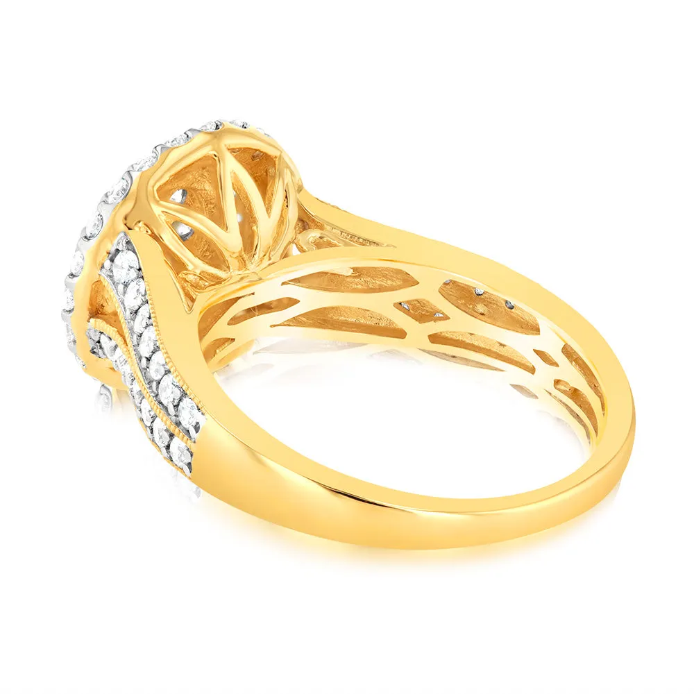 Luminesce Lab Grown 1 Carat Diamond Ring in 9ct Yellow Gold Shiels