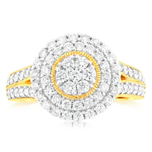 Luminesce Lab Grown 1 Carat Diamond Ring in 9ct Yellow Gold Shiels