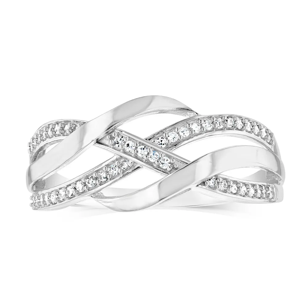 Luminesce Lab Grown 1/10 Carat Diamond Ring in Sterling Silver Shiels