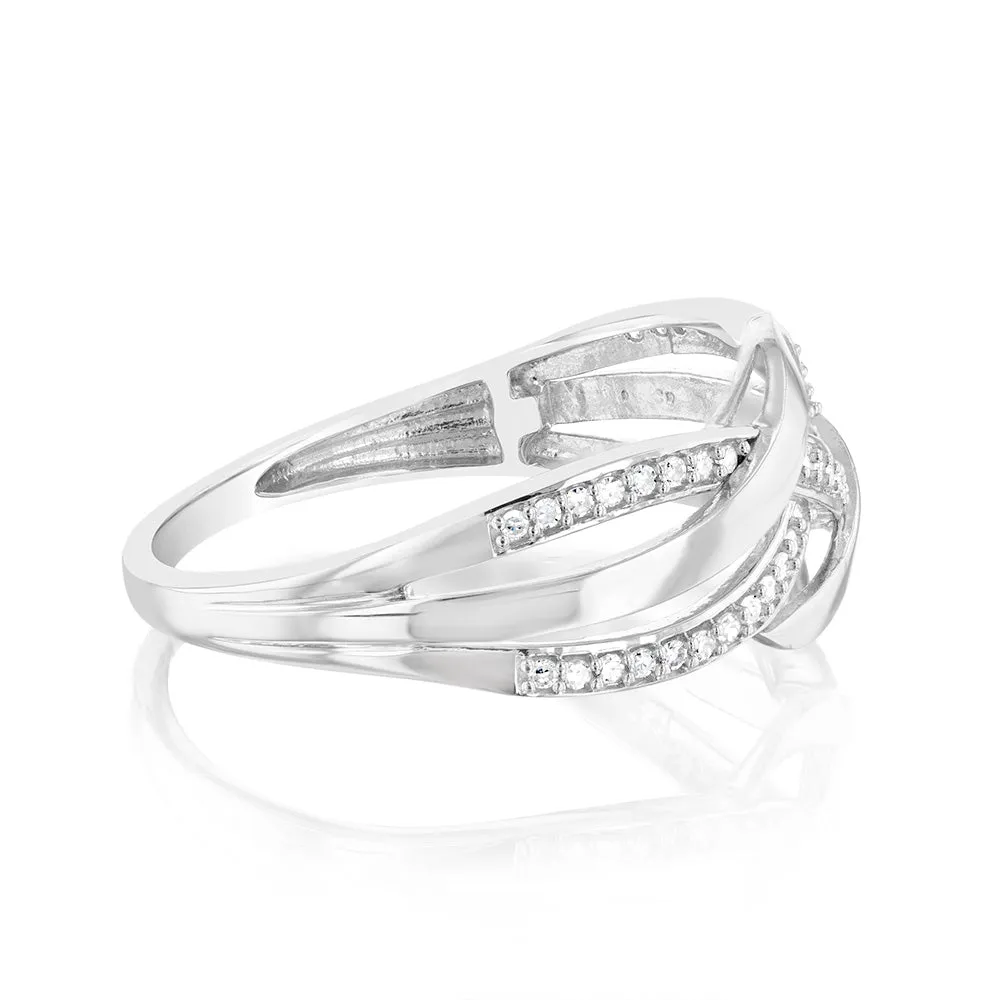 Luminesce Lab Grown 1/10 Carat Diamond Ring in Sterling Silver Shiels