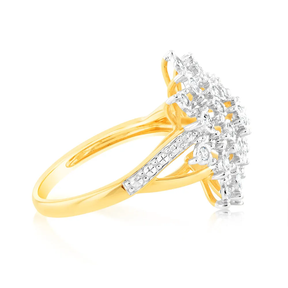 Luminesce Lab Grown 1/2 Carat Diamond Ring in 9ct Yellow Gold Shiels