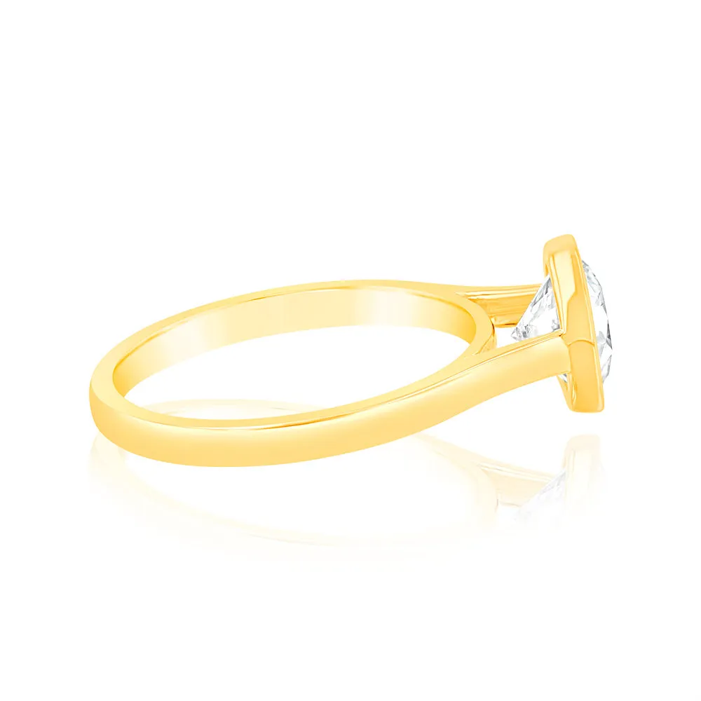 Luminesce Lab Grown 14ct Yellow Gold 1.5 Carat Brilliant Cut Diamond Ring in Shiels