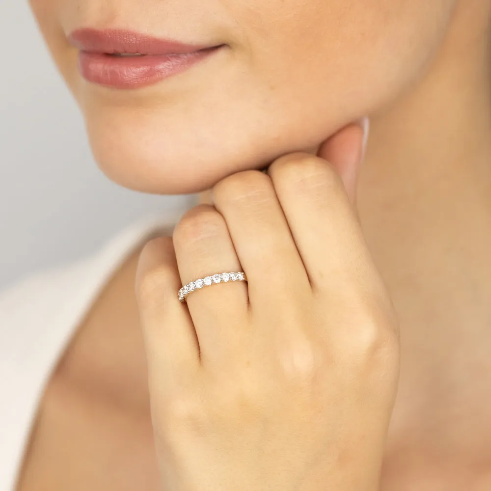 Luminesce Lab Grown 18ct Yellow Gold 1/2 Carat Diamond Eternity Ring Shiels