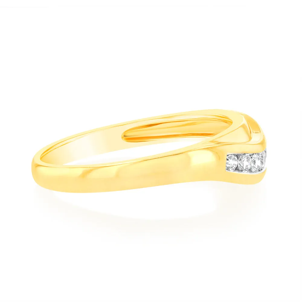 Luminesce Lab Grown 18ct Yellow Gold 1/6 Carat Diamond Ring Shiels