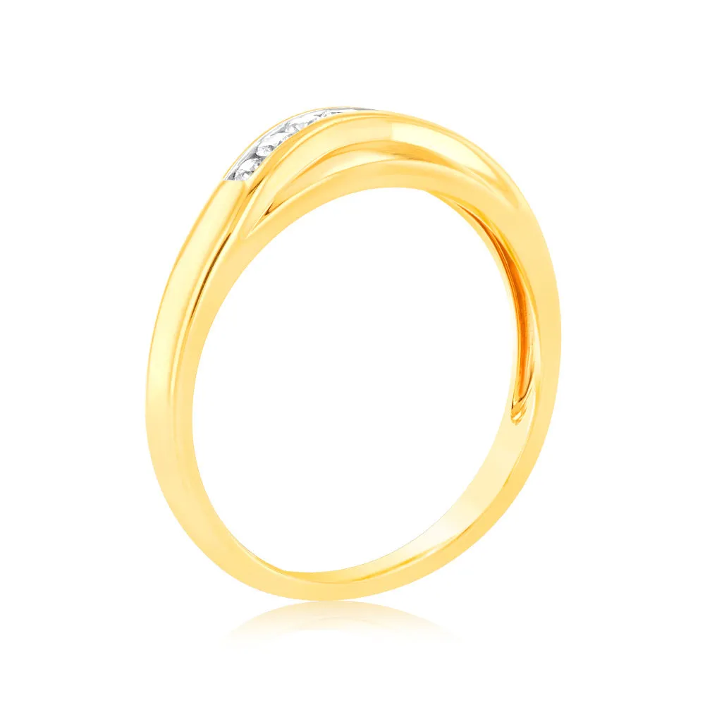 Luminesce Lab Grown 18ct Yellow Gold 1/6 Carat Diamond Ring Shiels
