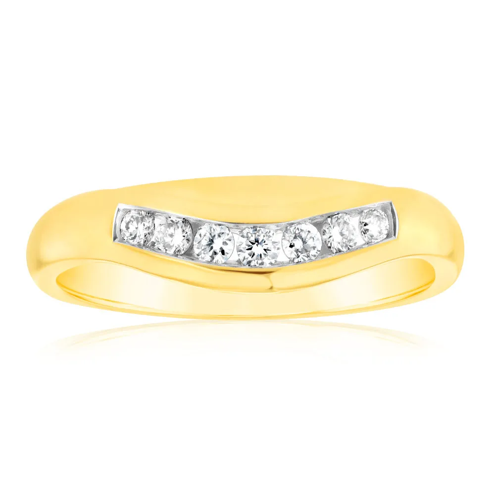 Luminesce Lab Grown 18ct Yellow Gold 1/6 Carat Diamond Ring Shiels