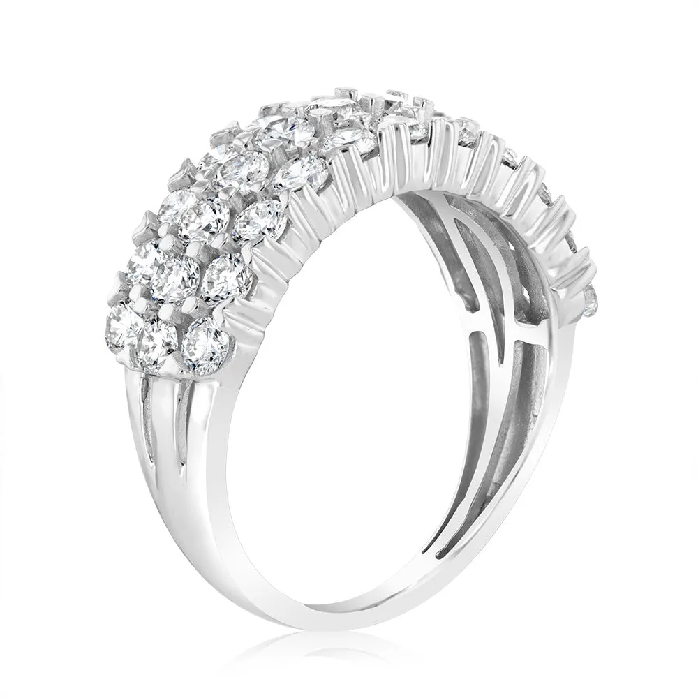 Luminesce Lab Grown 2 Carat Diamond Ring in Sterling Silver Shiels