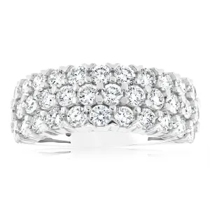 Luminesce Lab Grown 2 Carat Diamond Ring in Sterling Silver Shiels