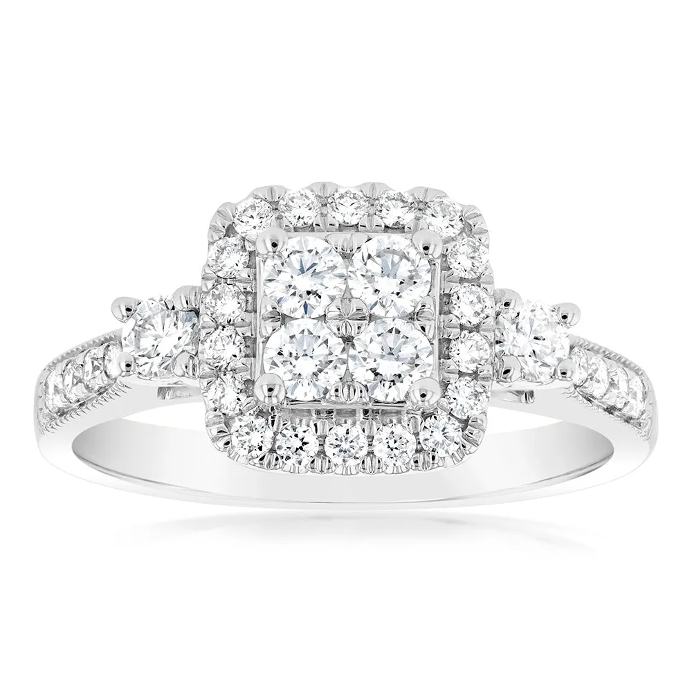 Luminesce Lab Grown 9ct White Gold 2/3 Carat Diamond Ring Shiels