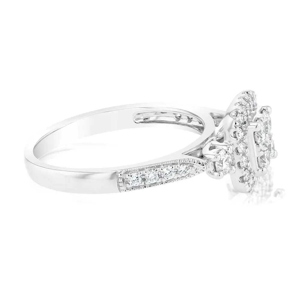 Luminesce Lab Grown 9ct White Gold 2/3 Carat Diamond Ring Shiels
