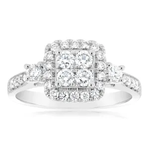Luminesce Lab Grown 9ct White Gold 2/3 Carat Diamond Ring Shiels