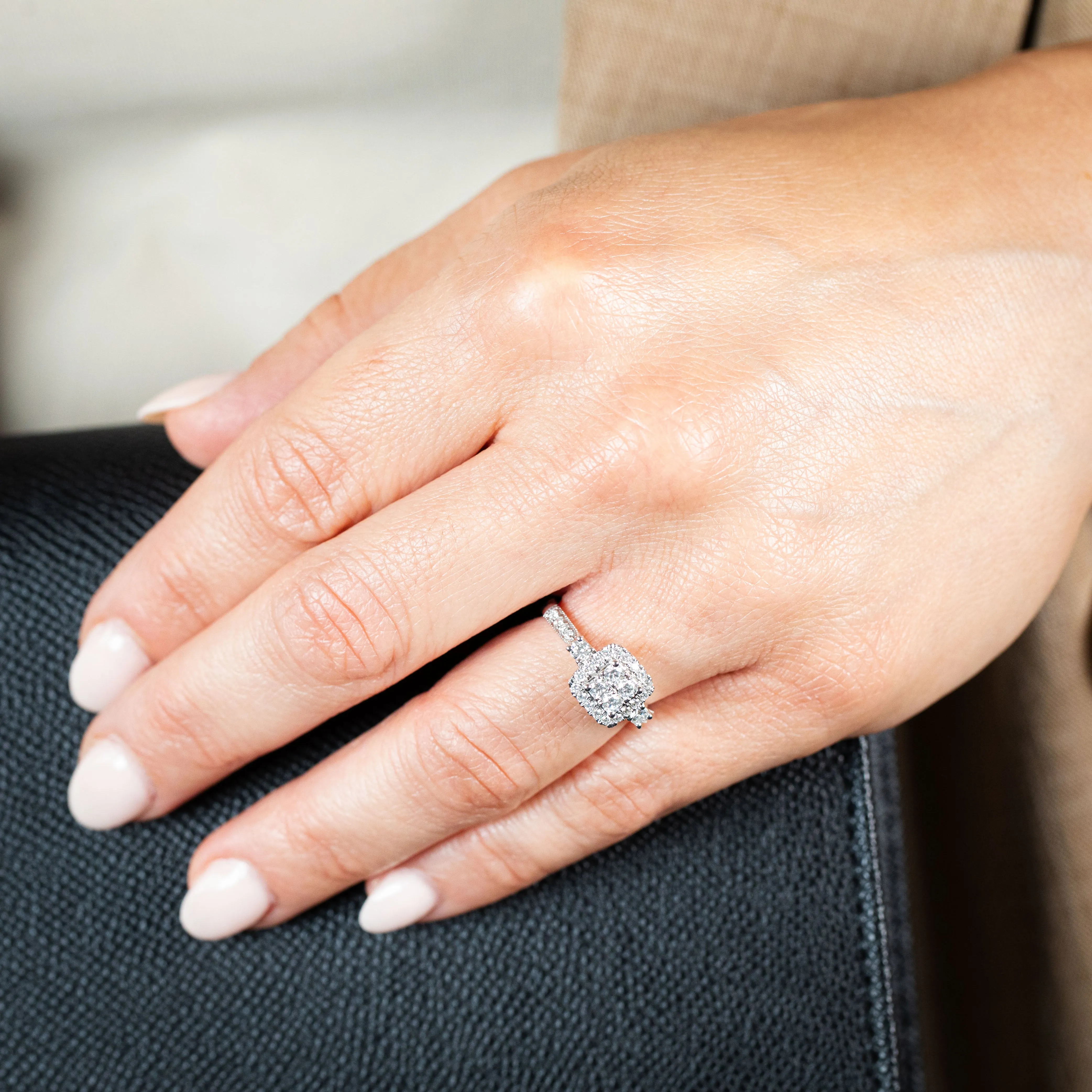 Luminesce Lab Grown 9ct White Gold 2/3 Carat Diamond Ring Shiels