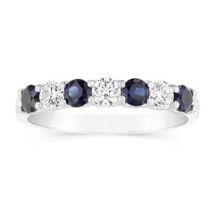 Luminesce Lab Grown 9ct White Gold Created Blue Sapphire 0.30 Carat Diamond Ring Shiels