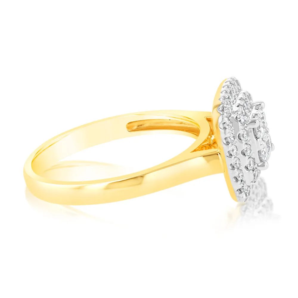Luminesce Lab Grown 9ct Yellow Gold 1/2 Carat Diamond Ring Shiels
