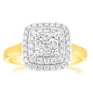 Luminesce Lab Grown 9ct Yellow Gold 1/2 Carat Diamond Ring Shiels