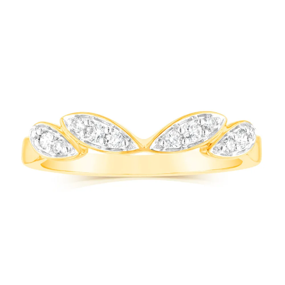 Luminesce Lab Grown 9ct Yellow Gold 1/6 Carat Dress Diamond Ring Shiels