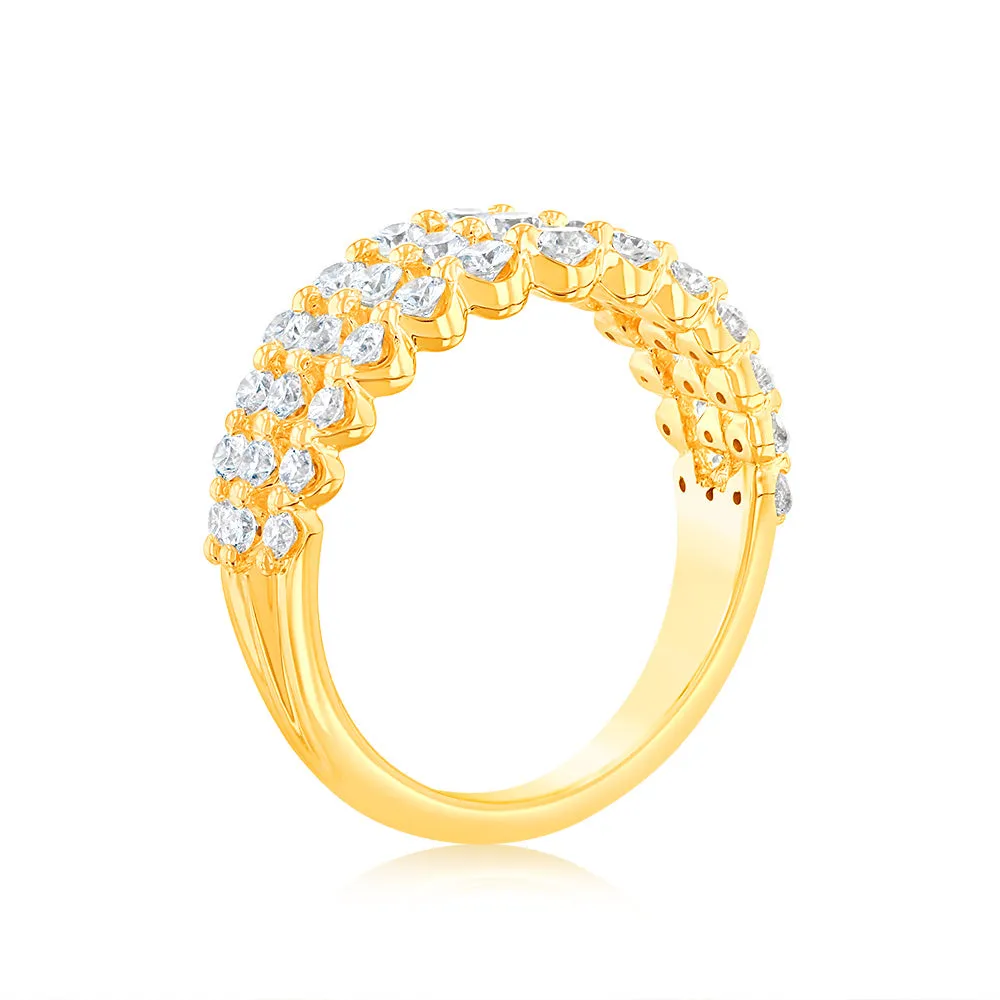 Luminesce Lab Grown Diamond 1 Carat Dress Ring in 9ct Yellow Gold Shiels