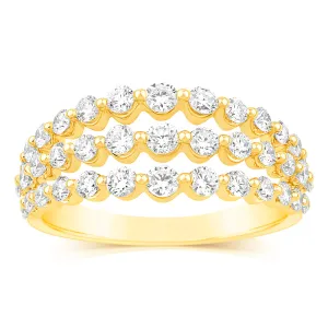 Luminesce Lab Grown Diamond 1 Carat Dress Ring in 9ct Yellow Gold Shiels