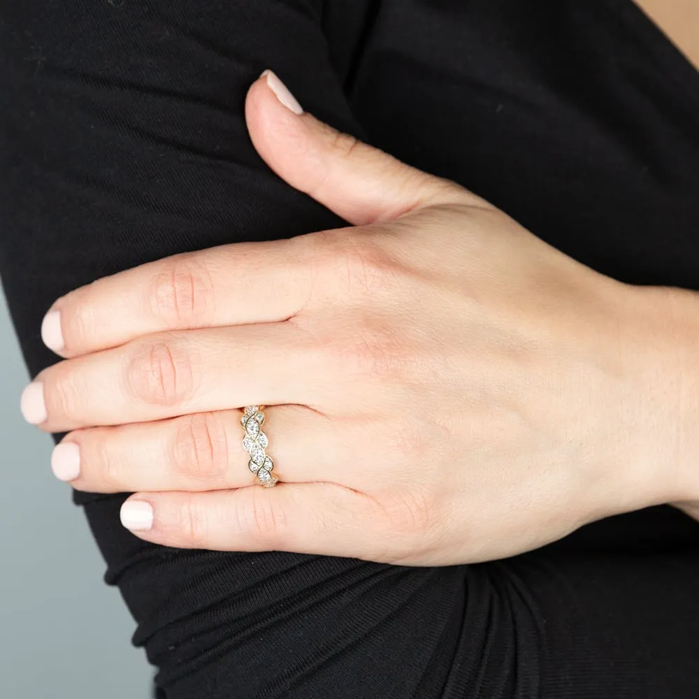 Luminesce Lab Grown Diamond 1/2 Carat Infinity Dress Ring in 9ct Yellow Gold Shiels