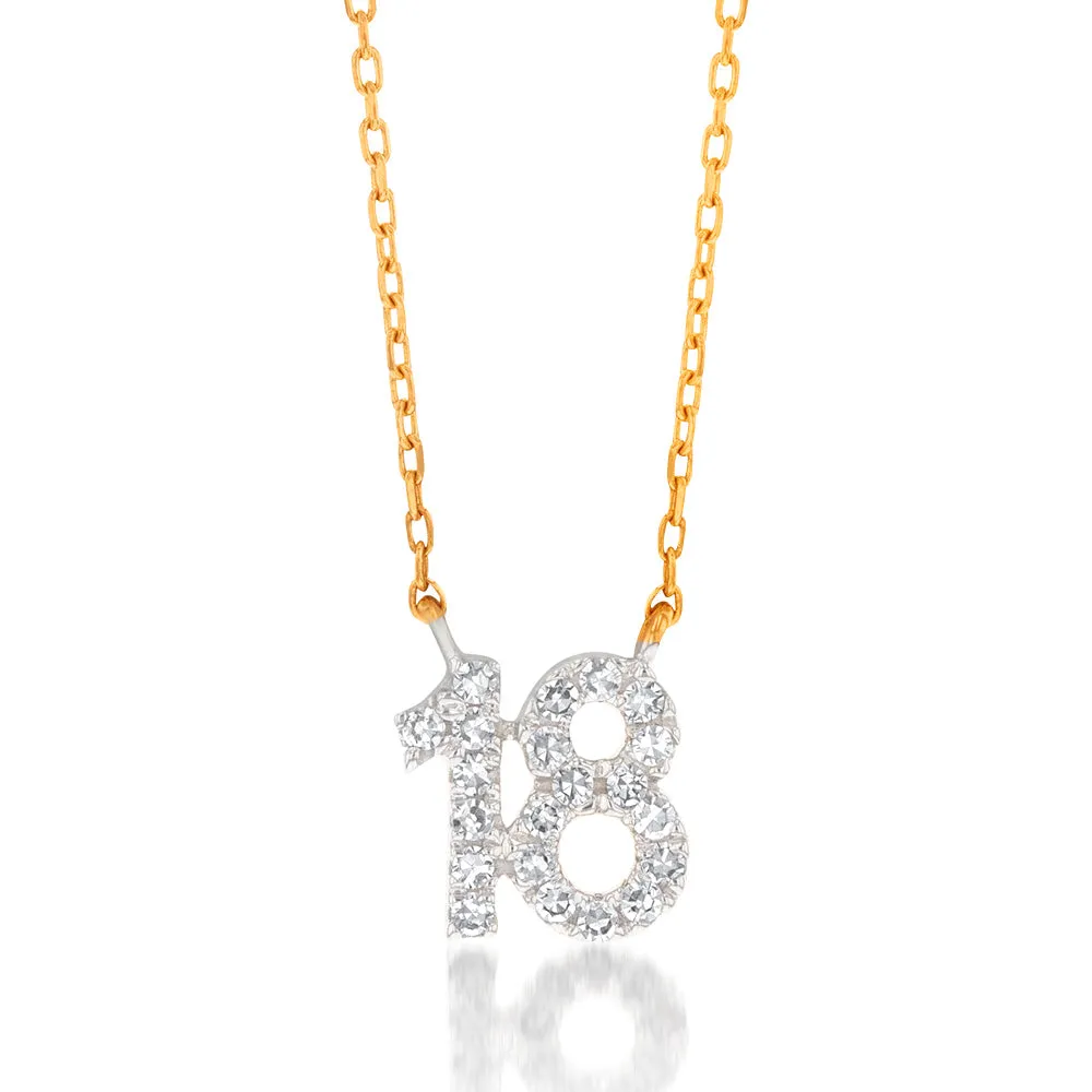 Luminesce Lab Grown Diamond 18 Pendant in 9ct Yellow Gold on Adjustable 45cm Chain Shiels